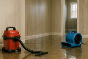 Category 1 type of water damage in Charlotte home