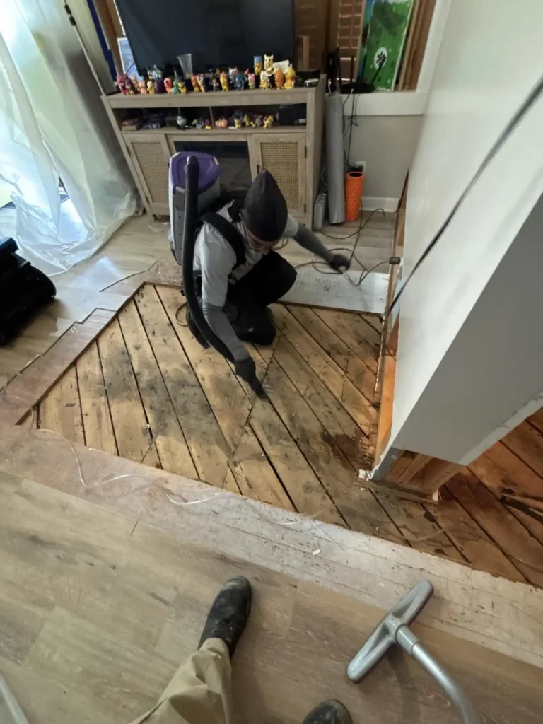 Mold Removal Specialist removing mold in Charlotte, NC home